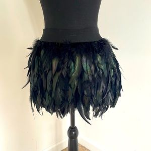 🌟SOLD🌟 Genuine feather vintage skirt